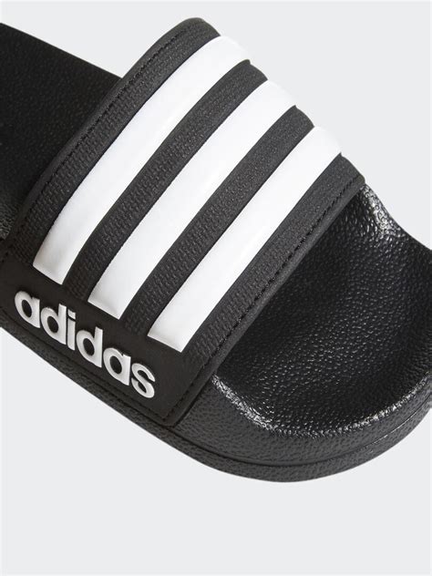 zwart witte adidas slippers|adidas club slippers.